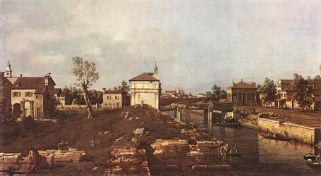 Le canal de la Brenta à Padoue